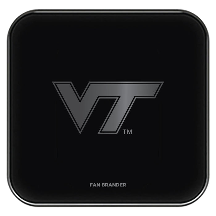 Fan Brander Fast Charging Wireless Charger with Virginia Tech Hokies laser etched Primary Logo