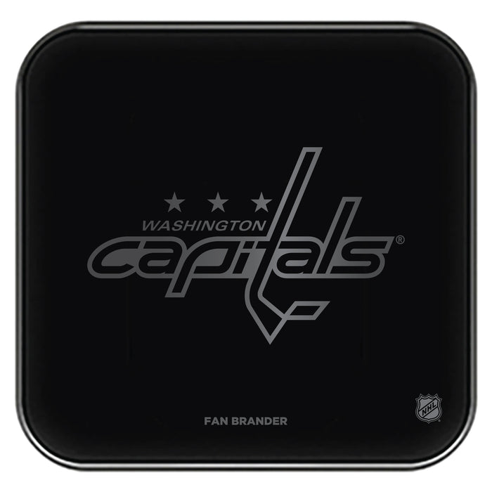 Fan Brander Fast Charging Wireless Charger with Washington Capitals laser etched Primary Logo