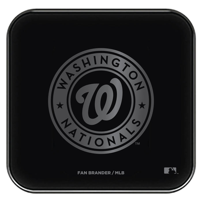 Fan Brander Fast Charging Wireless Charger with Washington Nationals laser etched Primary Logo