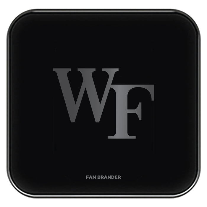 Fan Brander Fast Charging Wireless Charger with Wake Forest Demon Deacons laser etched Primary Logo