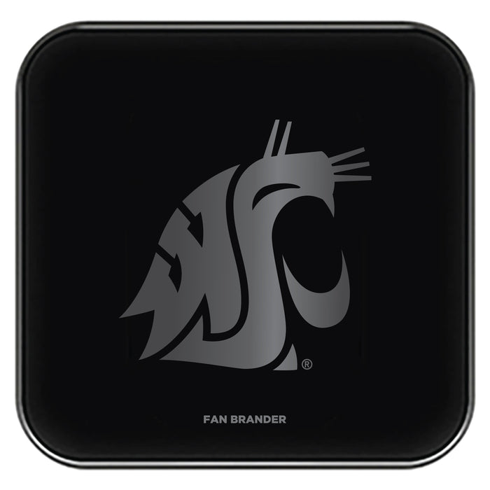Fan Brander Fast Charging Wireless Charger with Washington State Cougars laser etched Primary Logo