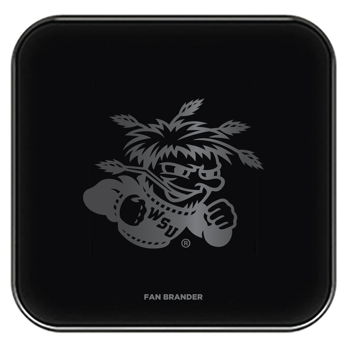 Fan Brander Fast Charging Wireless Charger with Wichita State Shockers laser etched Primary Logo