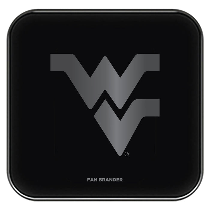 Fan Brander Fast Charging Wireless Charger with West Virginia Mountaineers laser etched Primary Logo