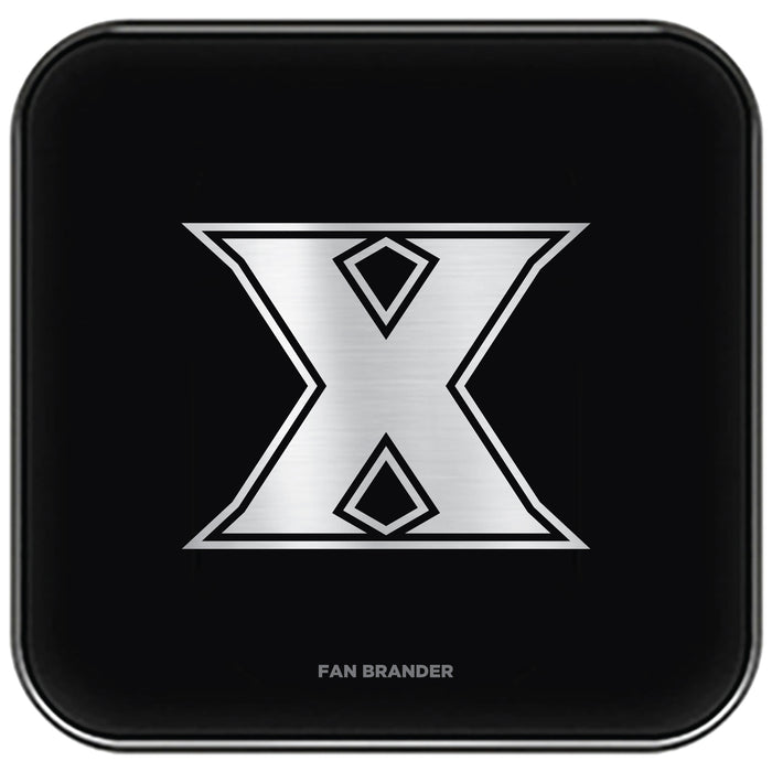 Fan Brander Fast Charging Wireless Charger with Xavier Musketeers laser etched Primary Logo
