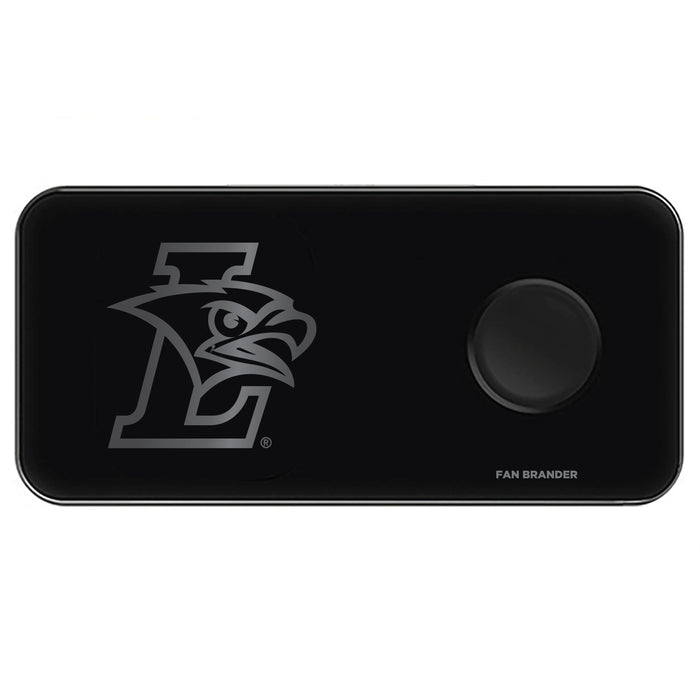 Fan Brander 3 in 1 Glass Wireless Charger with Lehigh Mountain Hawks laser etched Primary Logo