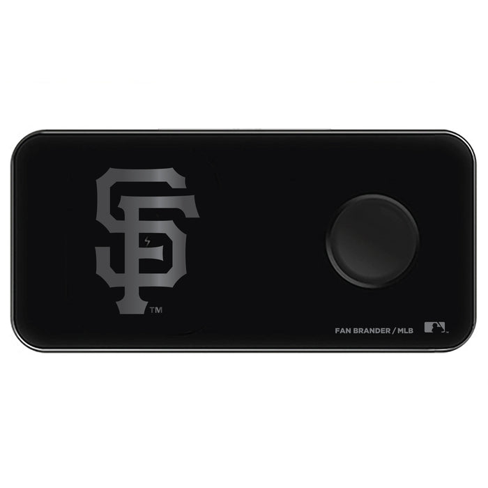 Fan Brander 3 in 1 Glass Wireless Charger with San Francisco Giants laser etched Primary Logo
