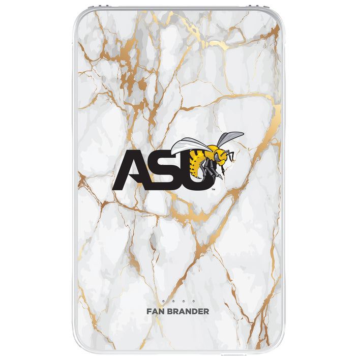 Fan Brander 10,000 mAh Portable Power Bank with Alabama State Hornets Whate Marble Design
