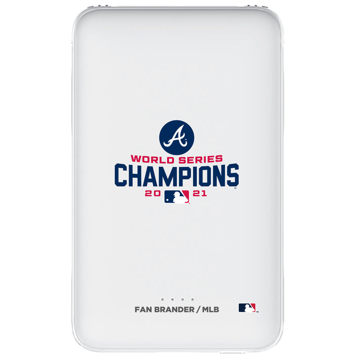 Fan Brander 10,000 mAh Portable Power Bank with Atlanta Braves 2021 World Series Champion design