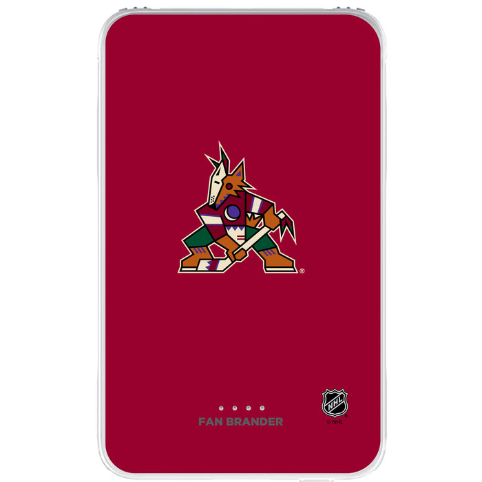 Fan Brander 10,000 mAh Portable Power Bank with Arizona Coyotes Primary Logo on Team Background