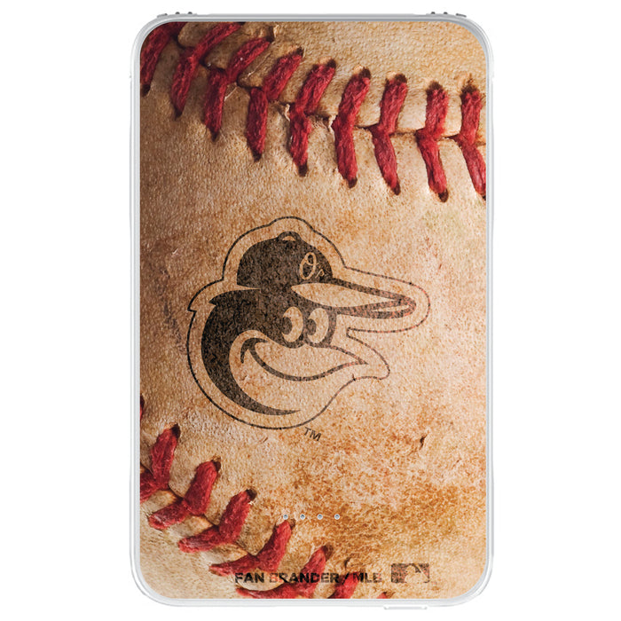 Fan Brander 10,000 mAh Portable Power Bank with Baltimore Orioles Primary Logo with Baseball Design