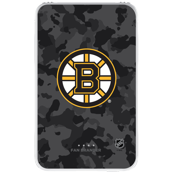 Fan Brander 10,000 mAh Portable Power Bank with Boston Bruins Urban Camo Background