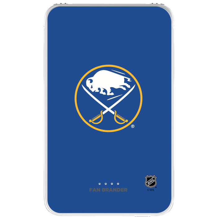 Fan Brander 10,000 mAh Portable Power Bank with Buffalo Sabres Primary Logo on Team Background