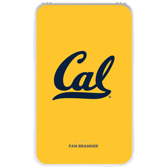 Fan Brander 10,000 mAh Portable Power Bank with California Bears Primary Logo on Team Background