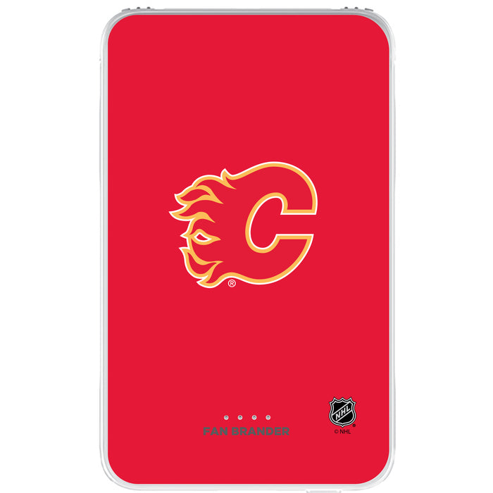 Fan Brander 10,000 mAh Portable Power Bank with Calgary Flames Primary Logo on Team Background