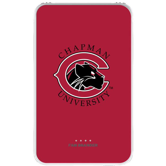 Fan Brander 10,000 mAh Portable Power Bank with Chapman Univ Panthers Primary Logo on Team Background
