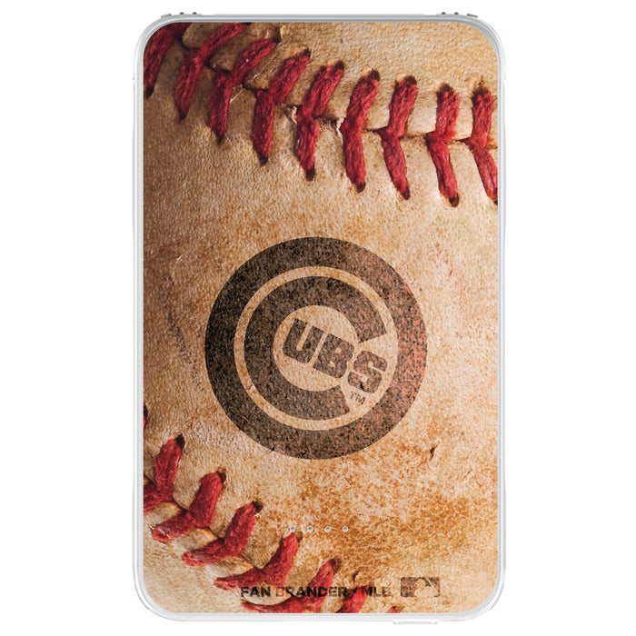 Fan Brander 10,000 mAh Portable Power Bank with Chicago Cubs Primary Logo with Baseball Design