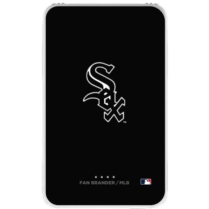 Fan Brander 10,000 mAh Portable Power Bank with Chicago White Sox Primary Logo on Team Background