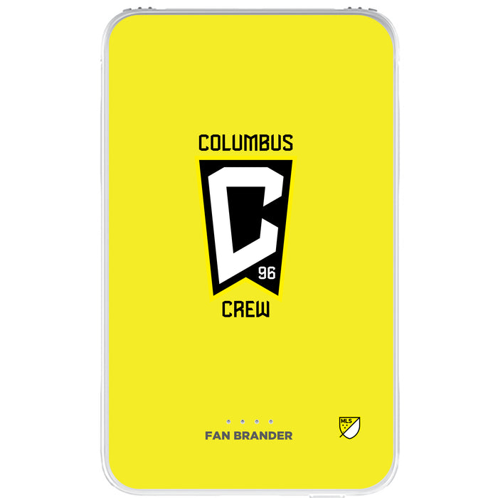 Fan Brander 10,000 mAh Portable Power Bank with Columbus Crew SC Primary Logo on Team Background