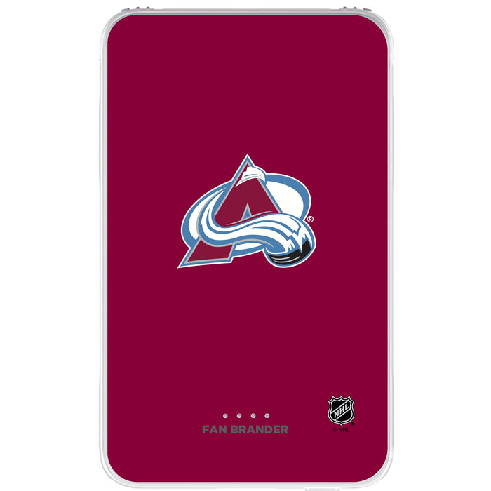 Fan Brander 10,000 mAh Portable Power Bank with Colorado Avalanche Primary Logo on Team Background