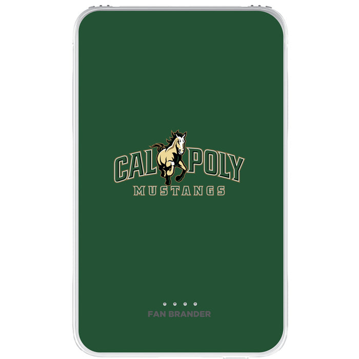 Fan Brander 10,000 mAh Portable Power Bank with Cal Poly Mustangs Primary Logo on Team Background