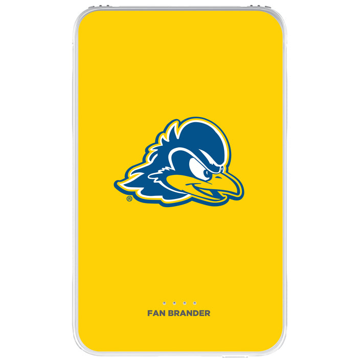 Fan Brander 10,000 mAh Portable Power Bank with Delaware Fightin' Blue Hens Primary Logo on Team Background