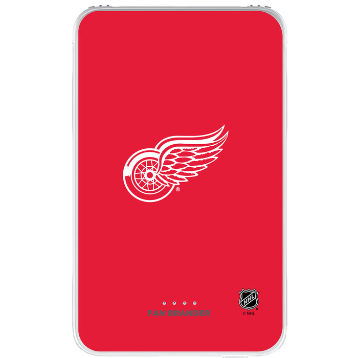 Fan Brander 10,000 mAh Portable Power Bank with Detroit Red Wings Primary Logo on Team Background