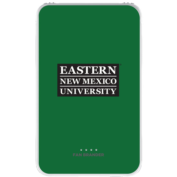 Fan Brander 10,000 mAh Portable Power Bank with Eastern New Mexico Greyhounds Primary Logo on Team Background
