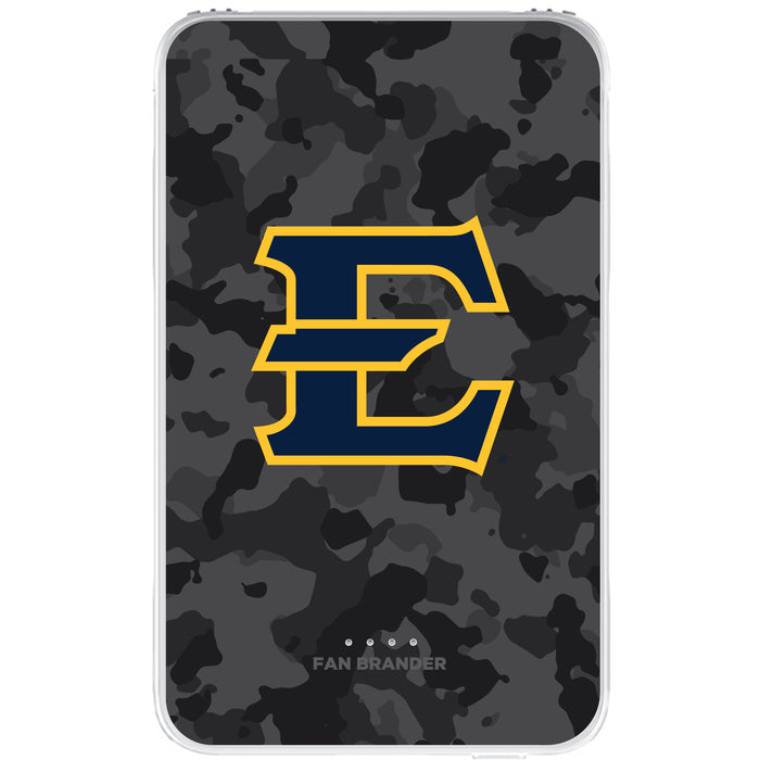 Fan Brander 10,000 mAh Portable Power Bank with Eastern Tennessee State Buccaneers Urban Camo Background