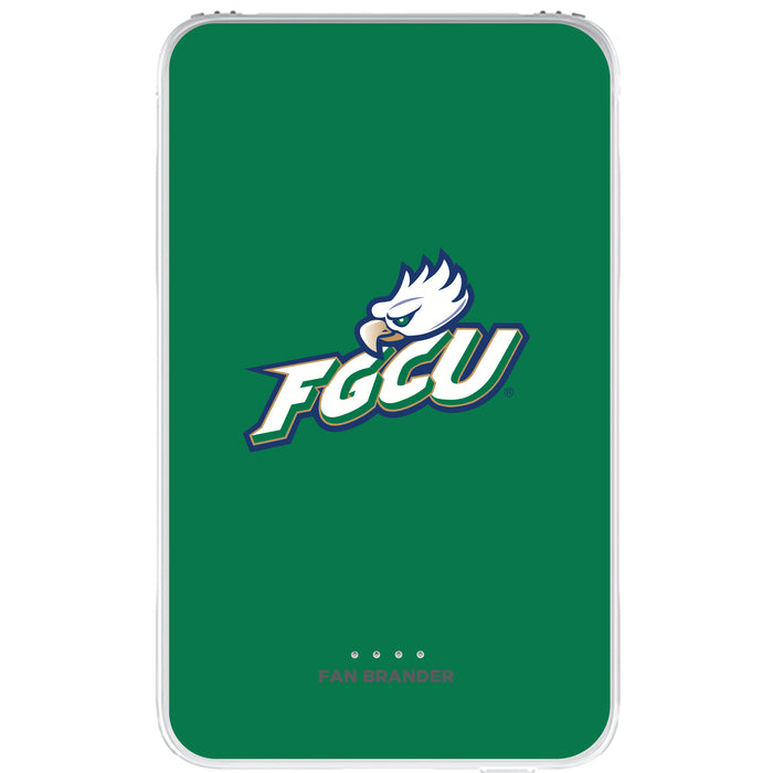 Fan Brander 10,000 mAh Portable Power Bank with Florida Gulf Coast Eagles Primary Logo on Team Background