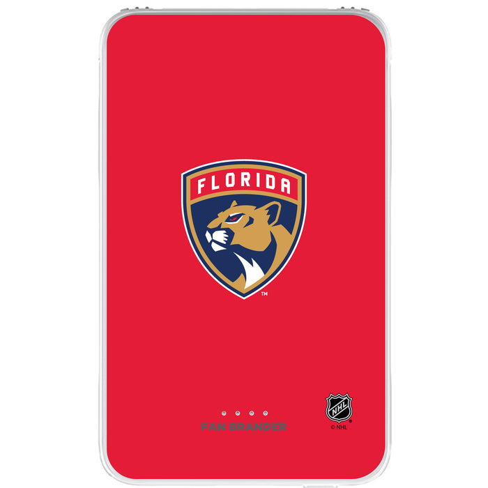 Fan Brander 10,000 mAh Portable Power Bank with Florida Panthers Primary Logo on Team Background