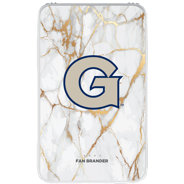 Fan Brander 10,000 mAh Portable Power Bank with Georgetown Hoyas Whate Marble Design