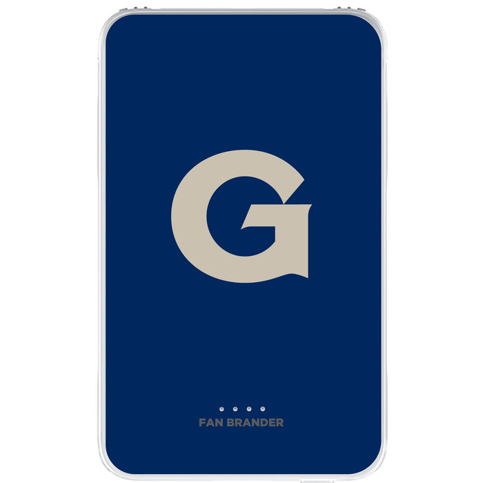 Fan Brander 10,000 mAh Portable Power Bank with Georgetown Hoyas Primary Logo on Team Background