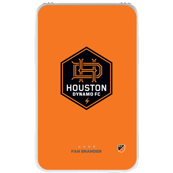 Fan Brander 10,000 mAh Portable Power Bank with Houston Dynamo Primary Logo on Team Background