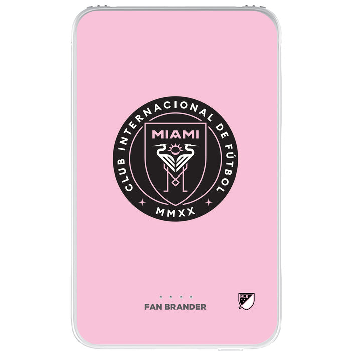 Fan Brander 10,000 mAh Portable Power Bank with Inter Miami CF Primary Logo on Team Background