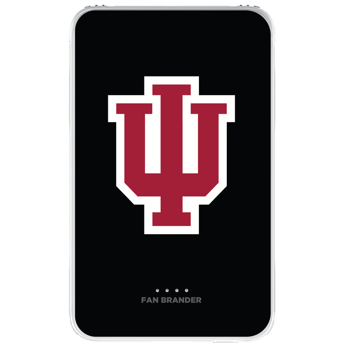 Fan Brander 10,000 mAh Portable Power Bank with Indiana Hoosiers Primary Logo on Team Background