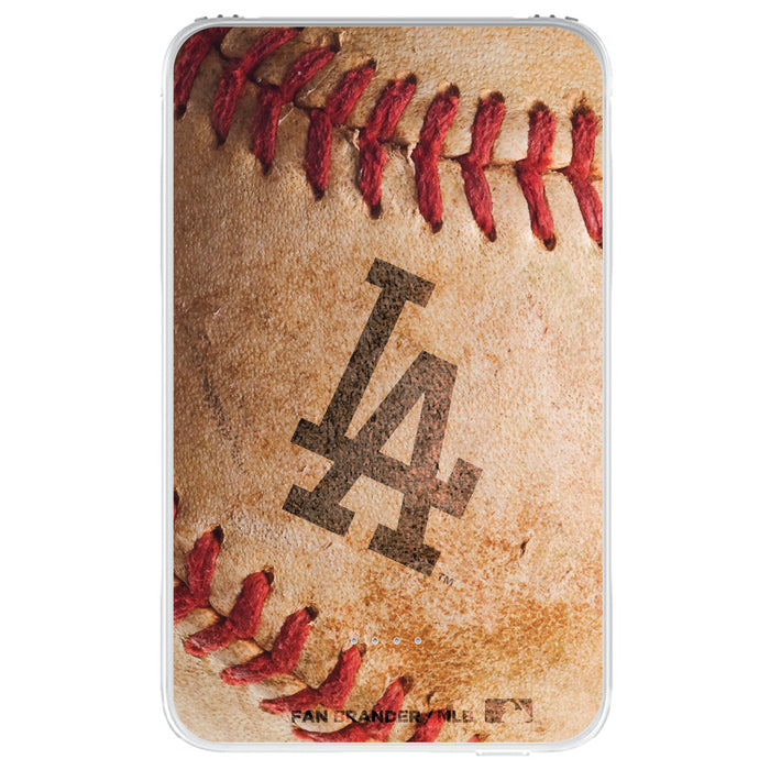 Fan Brander 10,000 mAh Portable Power Bank with Los Angeles Dodgers Primary Logo with Baseball Design