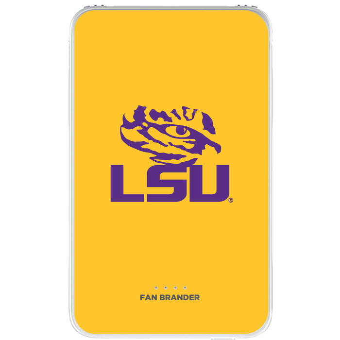 Fan Brander 10,000 mAh Portable Power Bank with LSU Tigers Primary Logo on Team Background