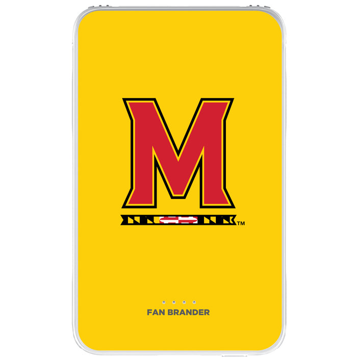 Fan Brander 10,000 mAh Portable Power Bank with Maryland Terrapins Primary Logo on Team Background