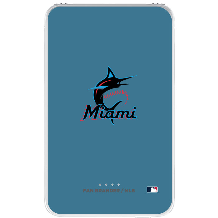 Fan Brander 10,000 mAh Portable Power Bank with Miami Marlins Primary Logo on Team Background