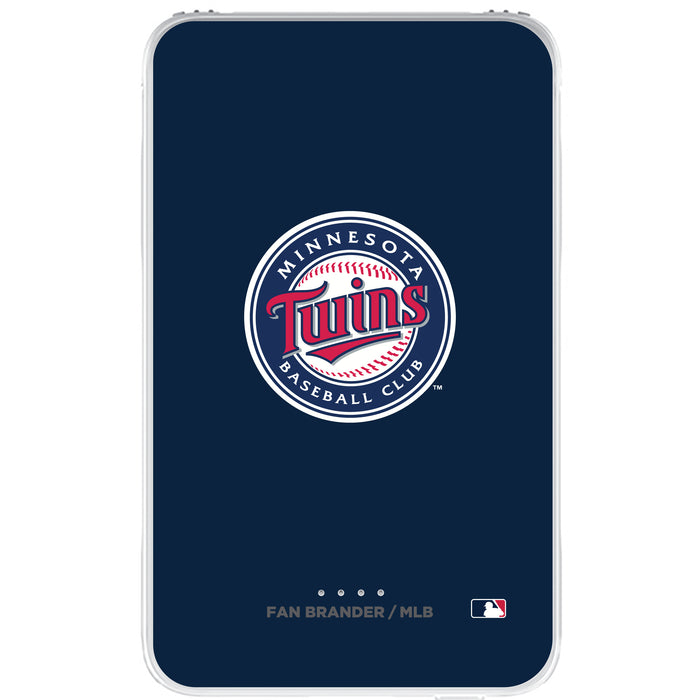 Fan Brander 10,000 mAh Portable Power Bank with Minnesota Twins Primary Logo on Team Background