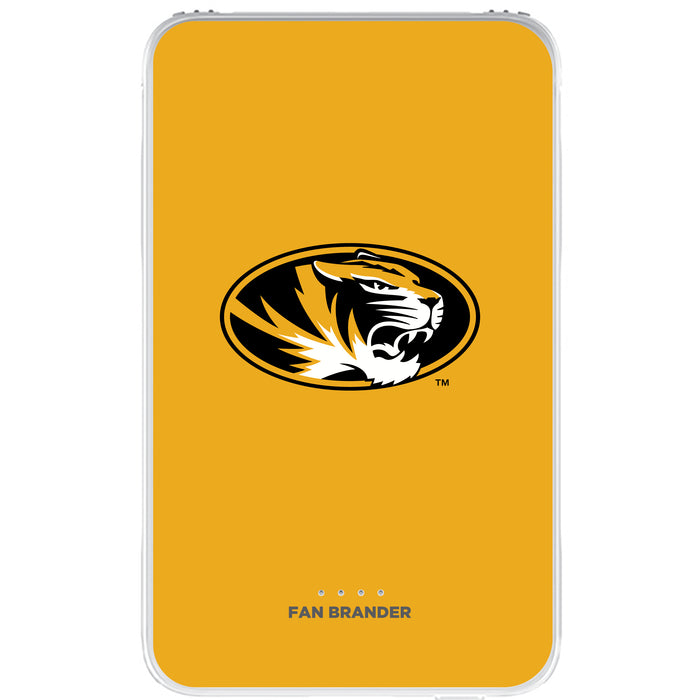 Fan Brander 10,000 mAh Portable Power Bank with Missouri Tigers Primary Logo on Team Background