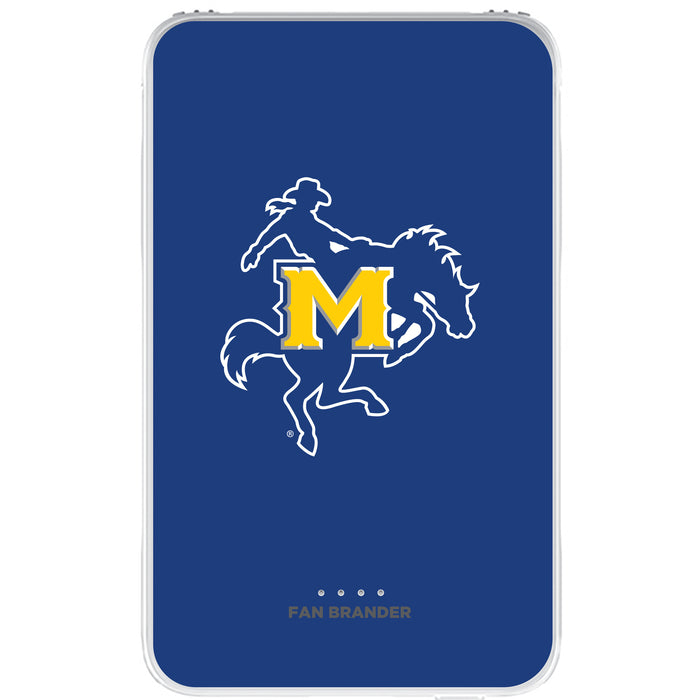 Fan Brander 10,000 mAh Portable Power Bank with McNeese State Cowboys Primary Logo on Team Background