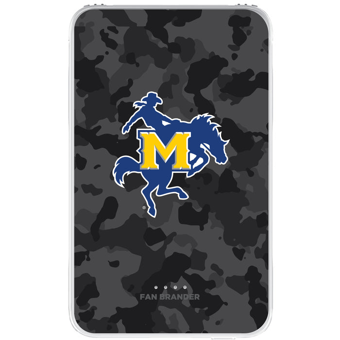 Fan Brander 10,000 mAh Portable Power Bank with McNeese State Cowboys Urban Camo Background