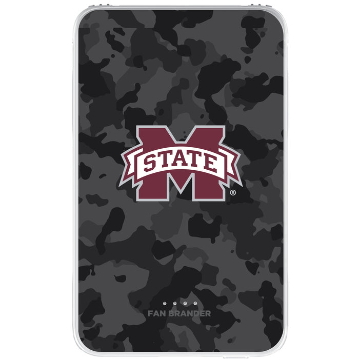 Fan Brander 10,000 mAh Portable Power Bank with Mississippi State Bulldogs Urban Camo Background