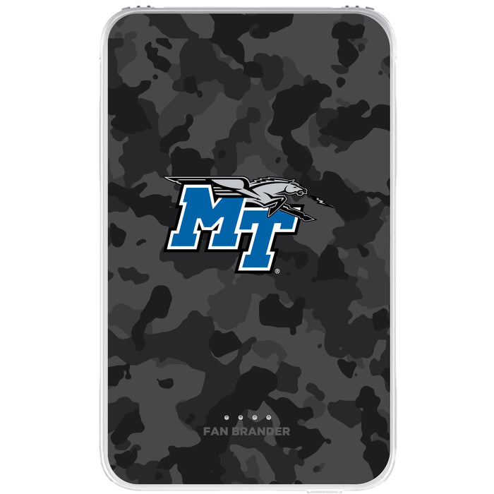 Fan Brander 10,000 mAh Portable Power Bank with Middle Tennessee State Blue Raiders Urban Camo Background