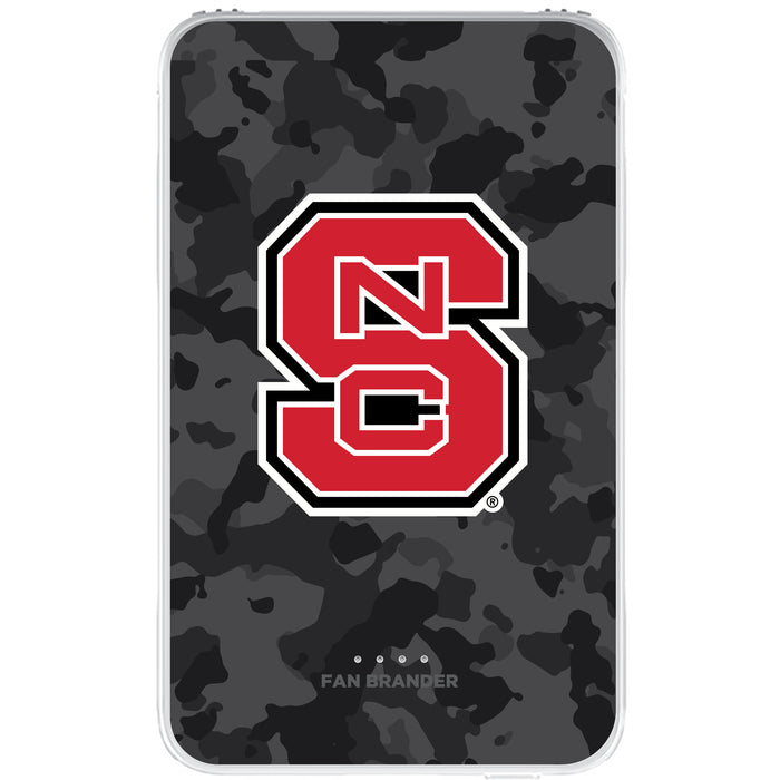 Fan Brander 10,000 mAh Portable Power Bank with NC State Wolfpack Urban Camo Background