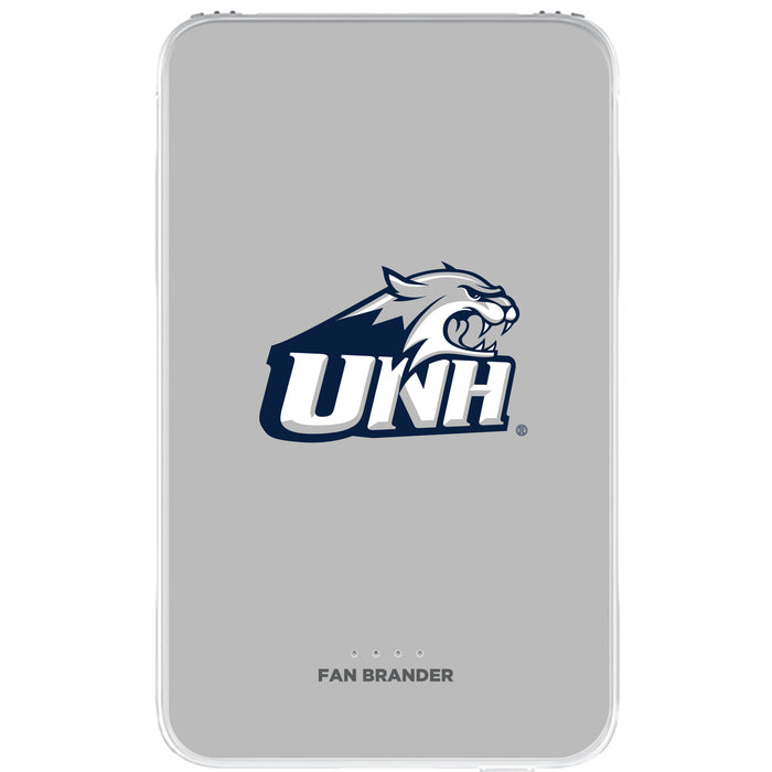 Fan Brander 10,000 mAh Portable Power Bank with New Hampshire Wildcats Primary Logo on Team Background