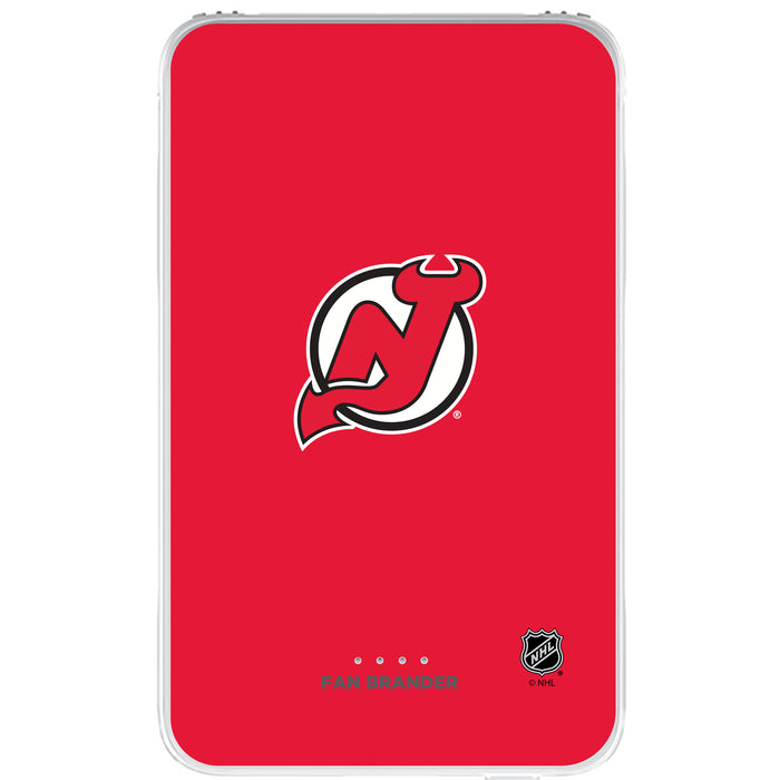 Fan Brander 10,000 mAh Portable Power Bank with New Jersey Devils Primary Logo on Team Background