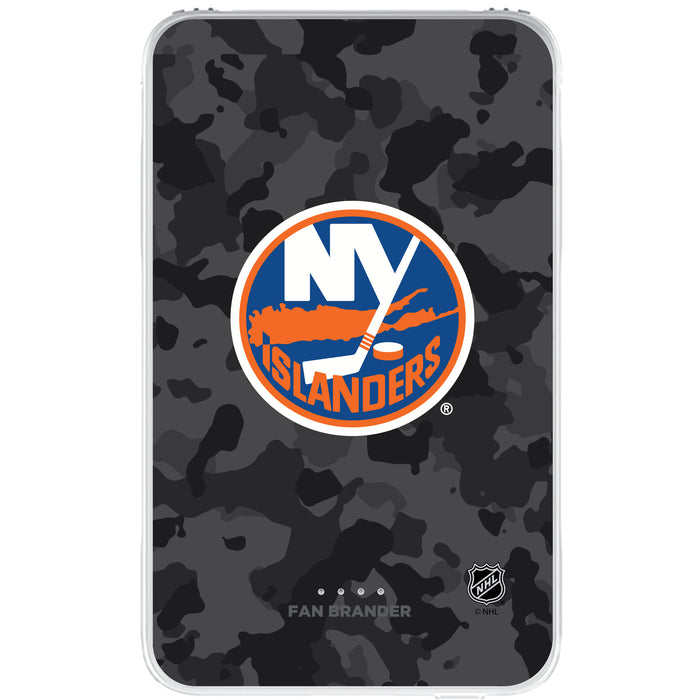 Fan Brander 10,000 mAh Portable Power Bank with New York Islanders Urban Camo Background