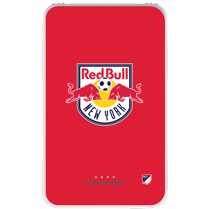 Fan Brander 10,000 mAh Portable Power Bank with New York Red Bulls Primary Logo on Team Background